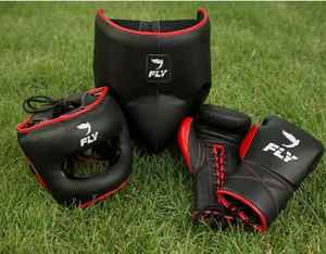 Kit de Boxeo y Sparring de Piel de Vacuno Negra y Blanca Personalizable, Nuevo Diseño, Conjunto de Muay Thai y Kickboxing - Product Image 1
