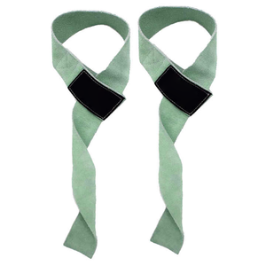 Sangles de musculation en cuir suédé personnalisées de haute qualité avec logo, robustes, antidérapantes, respirantes, unisexes, pour l'entraînement physique et le soutien des poignets - Product Image 2