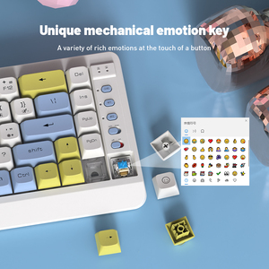 Tùy Chỉnh Không Dây Có Dây Chơi Game Bàn Phím Màu Xanh Chuyển Đổi Màu Đỏ Chuyển Đổi RGB Backlit 60 Phần trăm 69-70 Phím Chơi Game Cơ Khí Bàn Phím - Product Image 6