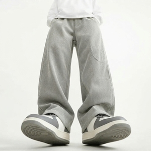 2026 Hot Selling <b>Men's</b> Wide Leg Casual Pants Loose Straight Trousers for Autumn Winter Unisex Casual Straight Baggy Sweatpants - Product Image 4