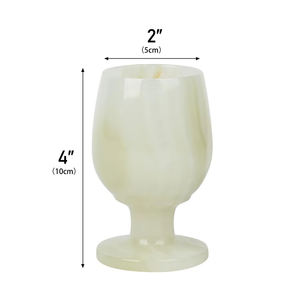 Copas de Vino de Mármol Ónix Hechas a Mano, Modernas, Ecológicas, Duraderas, Resistentes a los Arañazos, Personalizables y Elegantes - Product Image 2