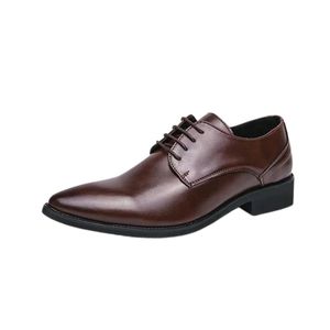 Chaussures en cuir pour hommes en gros, bout rond, fabricant OEM, distributeur mondial, export - Product Image 6