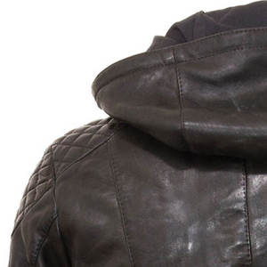 แจ็คเก็ตหนังผู้ชายสไตล์ไฮสตรีทสำหรับฤดูหนาว ลดราคาพิเศษ คุณภาพพรีเมียม แขนยาว กันน้ำ กันลม แฟชั่น - Product Image 4