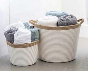 Panier à linge en corde de jute de haute qualité, panier de rangement pour vêtements sales, panier de rangement tissé pour la chambre de bébé, bac de rangement pour jouets en provenance du Bangladesh - Product Image 4