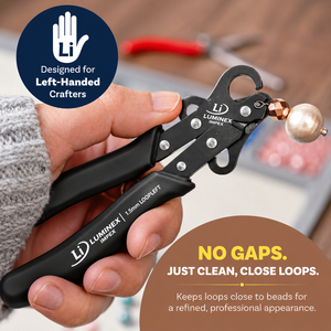 LUMINEX IMPEX LUB=113 <b>Long</b> <b>Nose</b> Stainless Steel Lightweight Smooth Work Jewelry Making Polishing Pliers for DIY Bracelet Making - Product Image 5