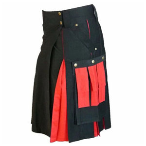 Vente en gros de kilts écossais traditionnels de haute qualité, personnalisés en acier inoxydable pour hommes et femmes, jupes tartan des Highlands - Product Image 6