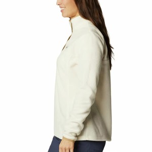 Suéter de Mujer Personalizado con Botones a Presión, Cuello Alto, Color Crema/Marrón, Cuello de Cuarto, Tejido Suave y Cálido - Product Image 5