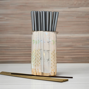 AB Grade Wood Disposable Chopsticks Round Smooth Wooden Chopsticks for Restaurant & Business Gift Packaging - Product Image 2