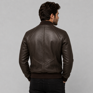 Veste en cuir véritable pour homme, nouvelle collection, design tendance, manches longues, style streetwear, veste en cuir professionnelle - Product Image 2