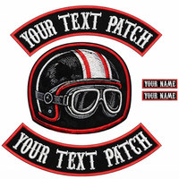 Écussons de moto personnalisés brodés, badges pour gilets de motard, patchs dorsaux personnalisés pour motards, durables, pour l'extérieur, à coudre