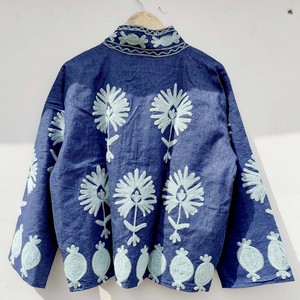 Chaqueta Suzani de Algodón Bordada a Mano de Lujo, Transpirable, con Patrones Tradicionales, Prenda Exterior Boho a la Moda, Venta al Por Mayor - Product Image 2
