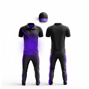 Uniforme de Equipo de Cricket Personalizado de Alta Calidad Profesional |   Uniforme Completo de Cricket para Hombres, Mujeres y Jóvenes, Camiseta Polo y Pantalones - Product Image 2