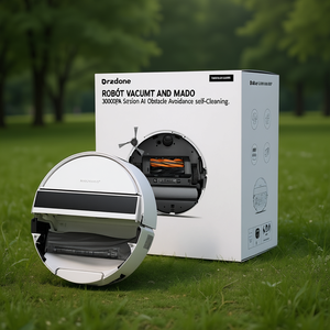 Robot Vacuum and <b>Mop</b> with 30000Pa Suction AI Obstacle Avoidance Self-Cleaning - Product Image 3