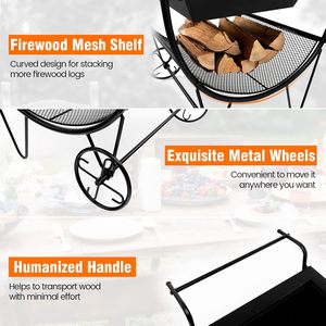 Modern Steel <b>Fire</b> <b>Pit</b> Outdoor Decorative Design Natural Gas <b>Portable</b> 9999 BTU for Backyard Warmth Patio Social Setting Wholesale - Product Image 4