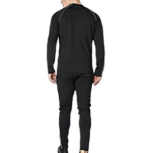 2026 personalizado ligero cuello simulado con pecho cremallera larga diseñador manga larga raglán Jersey correr gimnasio hombres chándal - Product Image 4