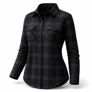 Camisas de Franela a Cuadros Navideñas Personalizadas para Mujer, Venta Directa de Fábrica - Proveedor Mayorista OEM - Product Image 3