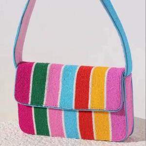 Sac à main pour femmes en résine perlée fait main TCE |   Portefeuille artisanal traditionnel pour femmes |   Accessoire de mode ethnique artisanal - Product Image 1