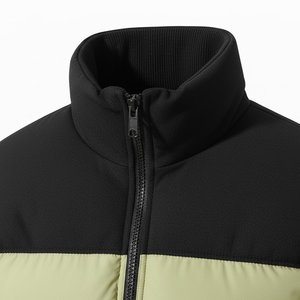Wholesale Outdoor High Quality Black And Skin Hooded Duck Down Puffer <b>Jacket</b> Custom Design Streetwear Trendy Zipper Closure Mens - Product Image 4