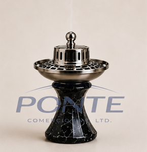 Wholesale Premium Stainless Steel <b>Hookah</b> Bowl With Integrated Heat Management System Luxury Marble Pattern Shisha Chillum - Product Image 1