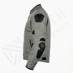 แจ็คเก็ตหนังแท้สำหรับขี่มอเตอร์ไซค์คุณภาพดีที่สุดสำหรับผู้ชาย รุ่นใหม่ล่าสุดสำหรับฤดูหนาว พร้อมแผ่นป้องกันที่ถอดออกได้ สามารถสั่งทำได้ - Product Image 3