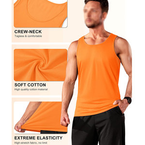 Débardeur pour homme en tissu facile d'entretien, col rond profond, design simple, se lave facilement, sèche rapidement, conserve la douceur et la flexibilité, haut pour homme - Product Image 4