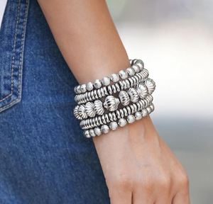 Women's Tibetan Gold Plated <b>Ball</b> Pattern Imitation Pearl Vintage Bangles and <b>Bracelets</b> - Product Image 1