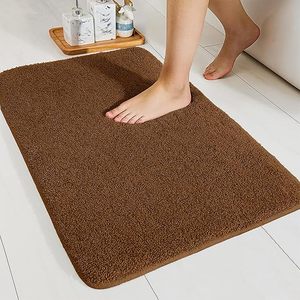 Tapis de salle de bain en microfibre personnalisé, absorbant l'eau, antidérapant, tapis de sol, paillasson, tapis shaggy, tapis moelleux, vente en gros - Product Image 1