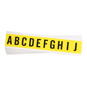 Brady 1 in Black-On-Yellow Repositionable <b>Letter</b> Kit for Lab and Industrial Labeling - Product Image 3