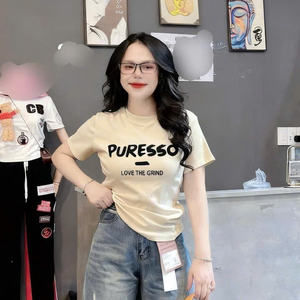 เสื้อยืดลายการ์ตูนมิกกี้น่ารักสำหรับผู้หญิง-ผ้าฝ้ายเนื้อนุ่มระบายอากาศได้ดีสไตล์ลำลองเหมาะกับกางเกงยีนส์กระโปรงกางเกงขาสั้น - Product Image 1