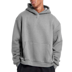 Sweat à capuche unisexe oversize en molleton bouclette 100% coton, coupe droite à épaules tombantes, haute qualité, personnalisable avec impression - Product Image 2