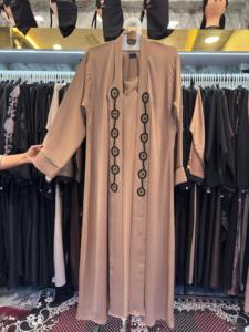 Nouvelle collection 2026 : Abaya saoudienne islamique traditionnelle noire, tendance et magnifique, pour femme, en polyester respirant, longueur cheville, style Dubaï, Printemps - Product Image 4