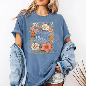 T-shirt élégant pour femmes, en coton doux, à manches courtes, imprimé, confortable, décontracté, pour tenue de printemps - Product Image 6
