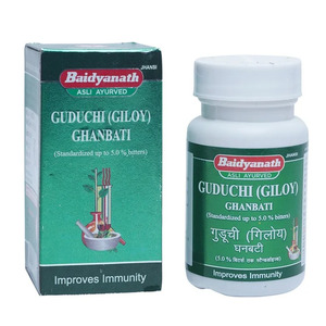 Tabletas Baidyanath Guduchi Giloy Ghanvati, 5.0% de Potencia Estándar, Mejora la Inmunidad, Suplemento Herbal Natural para Adultos, Desintoxicante - Product Image 3