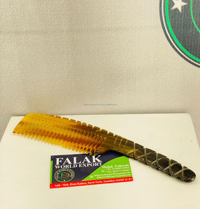 Peigne en corne de buffle en gros, peigne en corne naturelle antique artisanal pour la croissance des cheveux, fournisseur en gros de Falak World EDxport - Product Image 1