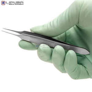 Pinzas de Sutura Tubingen 9.5 CM con Puntas Delicadas de 0.5 MM, Instrumentos Médicos Quirúrgicos para Microcirugía Oftálmica - Product Image 6