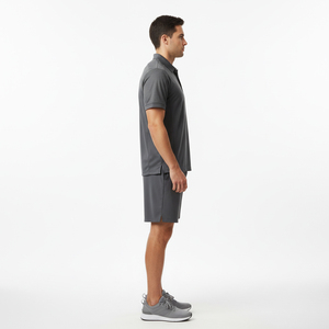 Polo en coton biologique durable pour homme, écologique, respirant, doux, en piqué, vente en gros, personnalisable, haut de gamme - Product Image 4