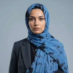 Hijab court en viscose pour femmes musulmanes arabes Ahe Dubai, couleur unie, léger, respirant, 70x180cm, taille moyenne, toutes saisons, voyage - Product Image 2