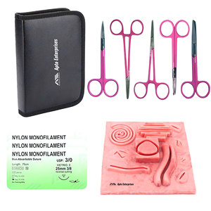Medic Instrument Reusable Instruments <b>Suture</b> <b>Kit</b> Health And Medical Students Medic Instruments Practice Set - Product Image 1