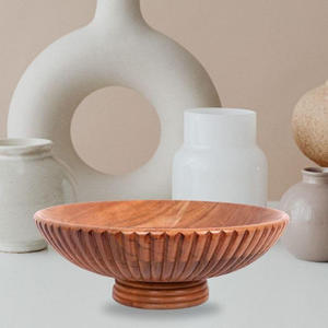Tazón de Madera Ecológico Más Vendido, Acabado Natural Clásico, Estilo Americano, para Ensaladas, Frutas, Pan, Palomitas, Pasta, Fiestas y Cenas - Product Image 2