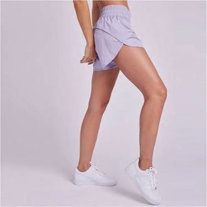 Women Lightweight Solid Color Tracksuit Set Full Sleeve Zipper Casual Summer Shorts Loose Fit 100% Polyester Turn-down Collar - Product Image 2