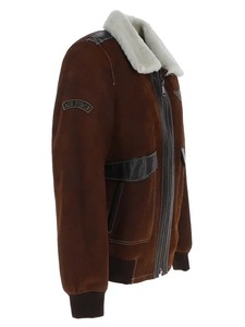 NC Air Force Brown Sheepskin Pilot <b>Jacket</b> - Product Image 2