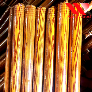 Manche en bois de balai enduit de PVC/bâton en bois de balai enduit de PVC/balai/balai en bois d'eucalyptus - Product Image 3