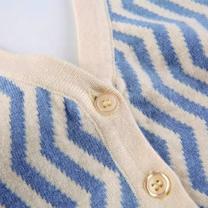 Top corto sin mangas con cuello de punto a rayas vintage, estilo halter, moderno, tipo chaleco, talla personalizada - Product Image 6