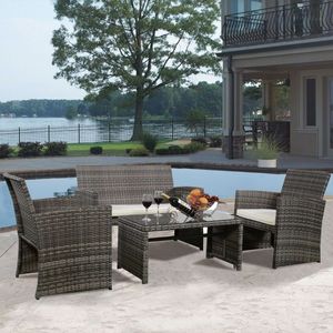 Offre Spéciale : Ensemble de Mobilier de Jardin Moderne pour Villa, Canapé et Repas Extérieur, avec Coussins de Siège de 10 cm, Logo Personnalisé, en Rotin PE Hydro, Phu Linh - Product Image 2