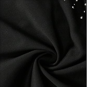 Pantalon de survêtement noir pour homme, coupe large, taille élastique avec cordon de serrage, décontracté, respirant, en maille, avec bande latérale ornée de strass - Product Image 4