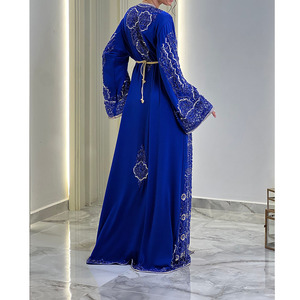 Kaftan de mariée marocain perlé, mode de mariage traditionnelle, fabricant en gros, kaftan de mariée marocain en satin de qualité supérieure - Product Image 2