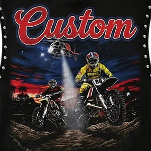 Débardeur personnalisé imprimé avec des strass, 100% coton jersey, tissu doux, t-shirt sans manches vintage, nouveau modèle tendance unisexe, vente en gros OEM - Product Image 4