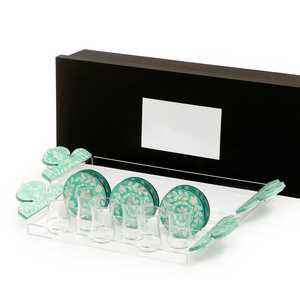 <b>Black</b> Colour Mother Of Pearl Serving Tray With Tea <b>Plates</b> Rectangle Eco-Friendly Dishwasher Safe Home Use Dished & <b>Plates</b> - Product Image 6