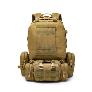 Tactical <b>Backpack</b> <b>Nylon</b> MOLLE System 36-56L Outdoor Activities Unisex Softback Zipper Closure Green - Product Image 4