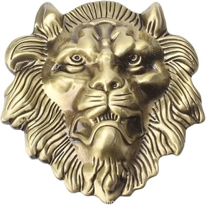 Hebilla de Cinturón con Cabeza de León para Hombre, Estilo Vikingo Nórdico, Moderno, Animal, Vaquero Occidental, de Aluminio, Decorativa, Duradera, para Aniversario - Product Image 6